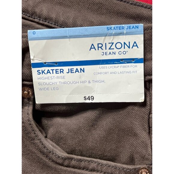 Arizona - Women's High-Rise Slouchy Skater Jeans Loose Through Hip & Thigh - 0 - Picture 9 of 12